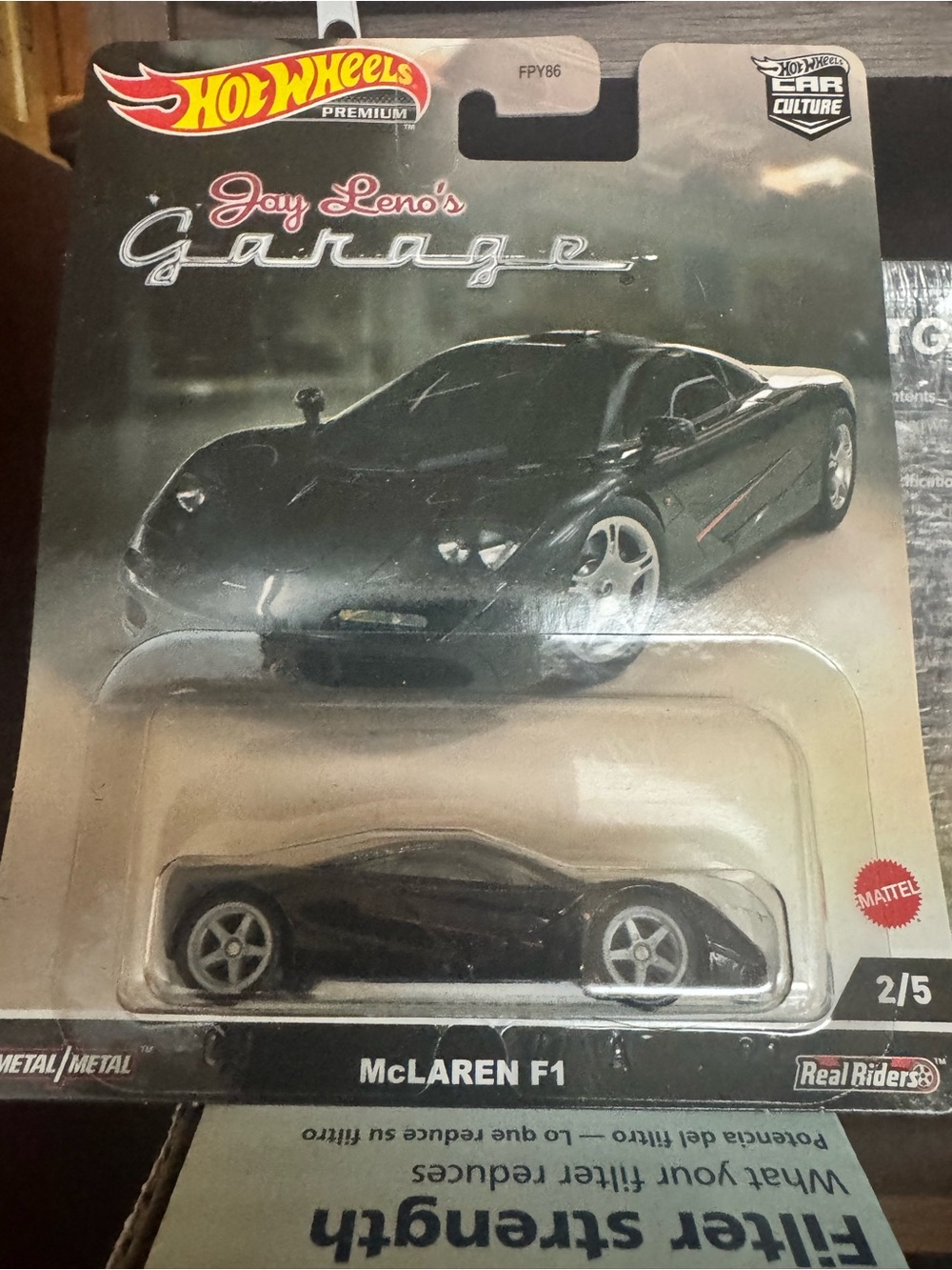 Hot Wheels Premium Jay Leno's Garage McLaren F1 - Black